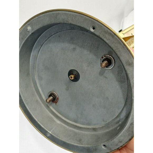 Vintage Ergo Quartz Germany Mantel Clock With Glass Dome 8'' - UNTESTED AS IS - Picture 8 of 14